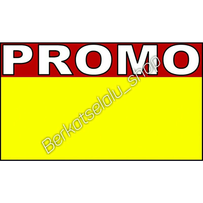 

karton polosan tulisan PROMO