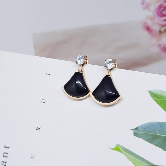 (10 MODEL) Anting Titanium Import Premium Panjang Merah Juntai Hijab Jurai Korea Kdrama Kpop - BE337