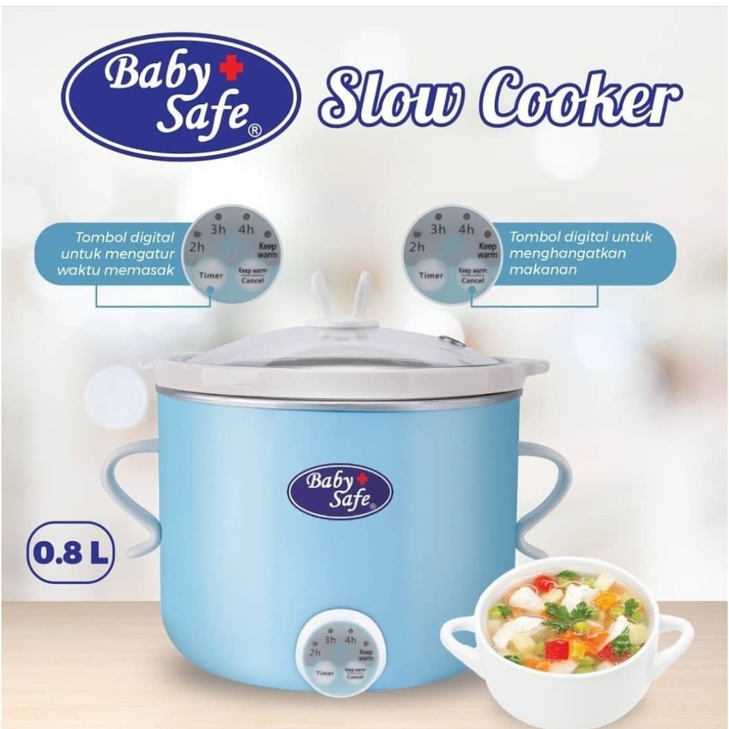 Baby Safe Slow Cooker LB007 Digital Timer 0,8 L