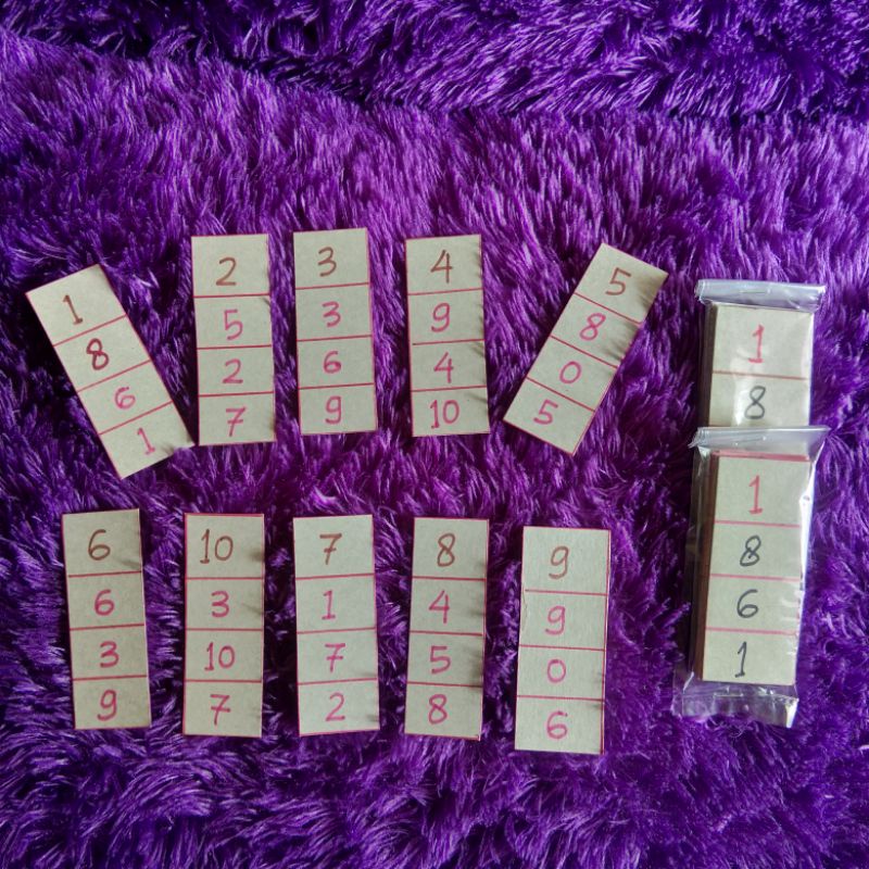 Diy bermain angka 1 - 10 /mainan edukasi anak/mainan anak paud/tk