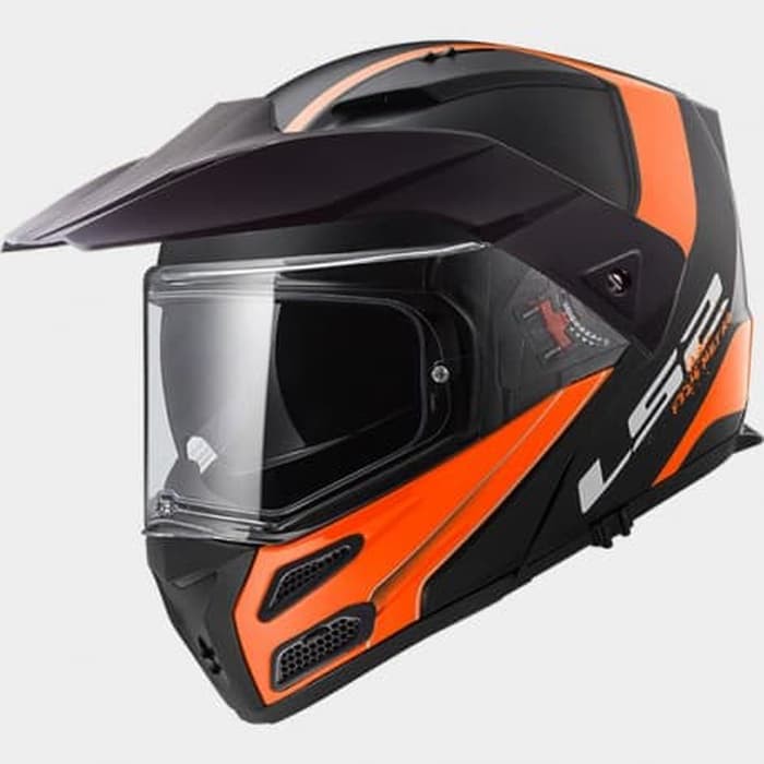 HELM LS2 FF324 METRO EVO RAPID MATT BLACK ORANGE