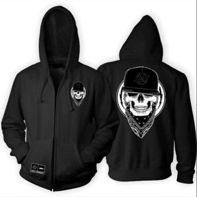 Jaket Hoodie hardcore black