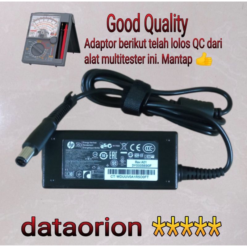 Adaptor charger HP 19.5V 2.31A DC 7.4*5.0mm 45 Watt for HP EliteBook Folio 9470m 840 G1