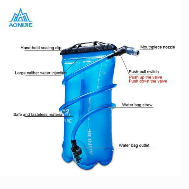 Water bladder Aonijie SD16 2L waterbladder Hydration bag kantong kantung air outdoor