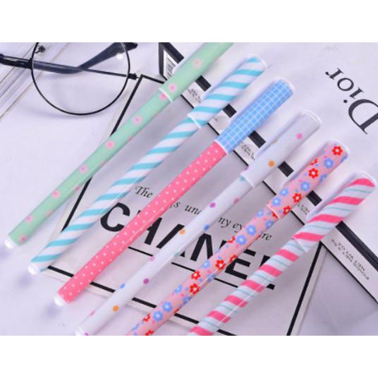 

6 Pcs Gel Pens / Pulpen Gel Warna-warni Lucu 0.38mm 1020-216