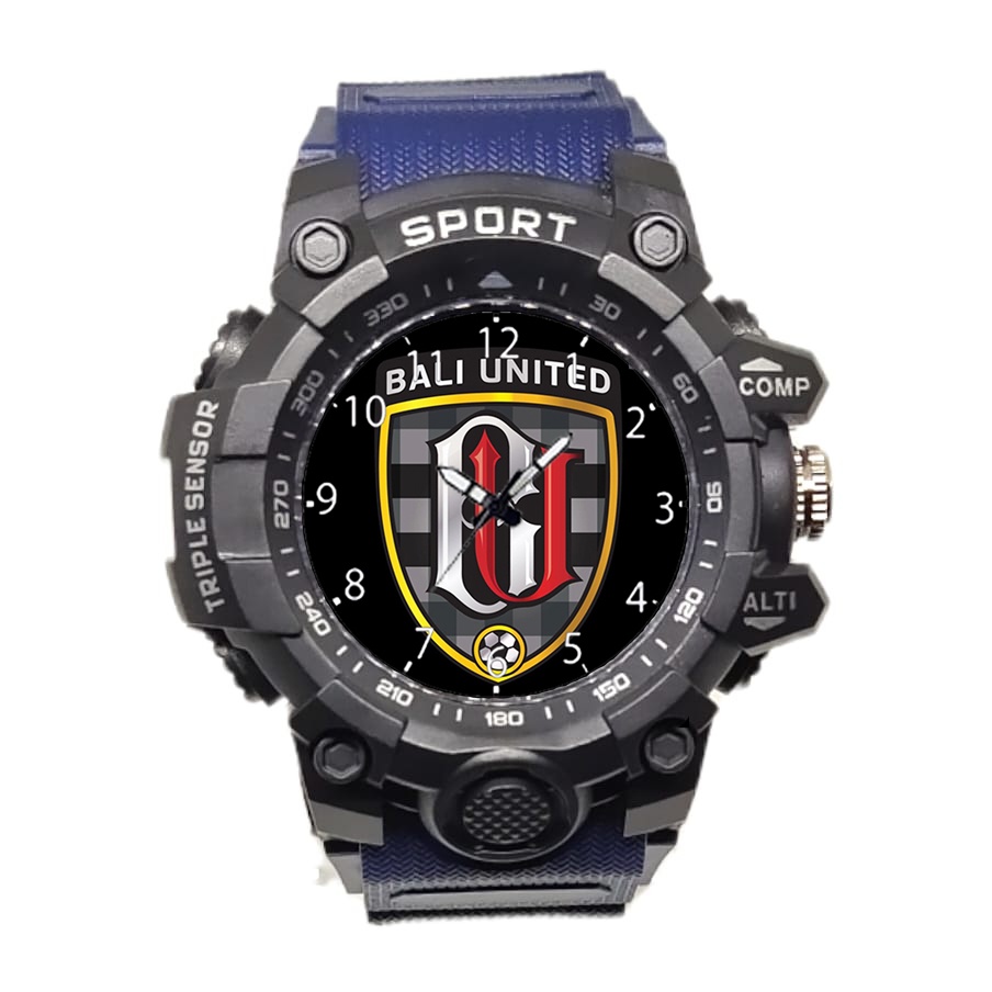 Jam Tangan Pria Sport Karakter Bola Anti Air Biru