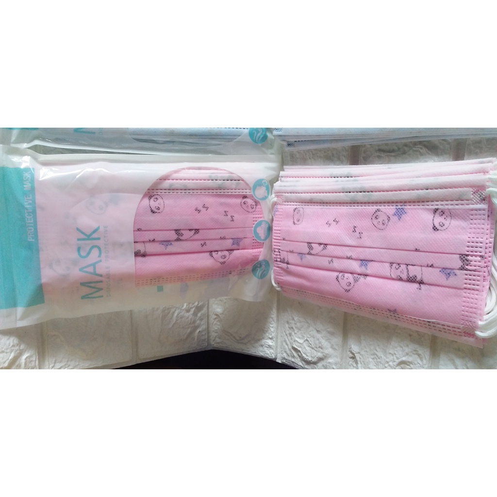 masker motif hijab 3ply dewasa harga utk 1pak isi 10