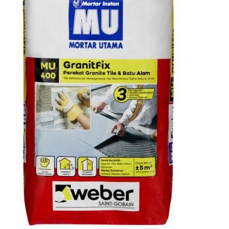 ♨ MU400 - Mortar Utama MU 400 Perekat Granite ✼