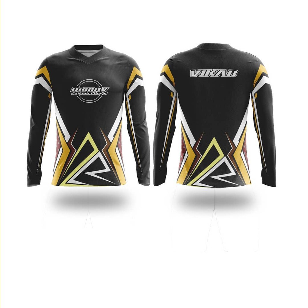 Baju Jersey Gaming Esport Custom Nama Logo Team Lengan Panjang Desain Custom Shopee Indonesia