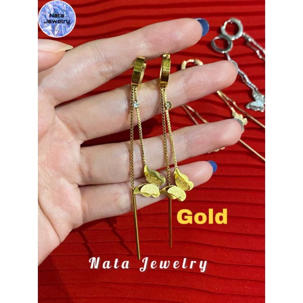 Anting Titanium Kupu-Kupu/Terbaru