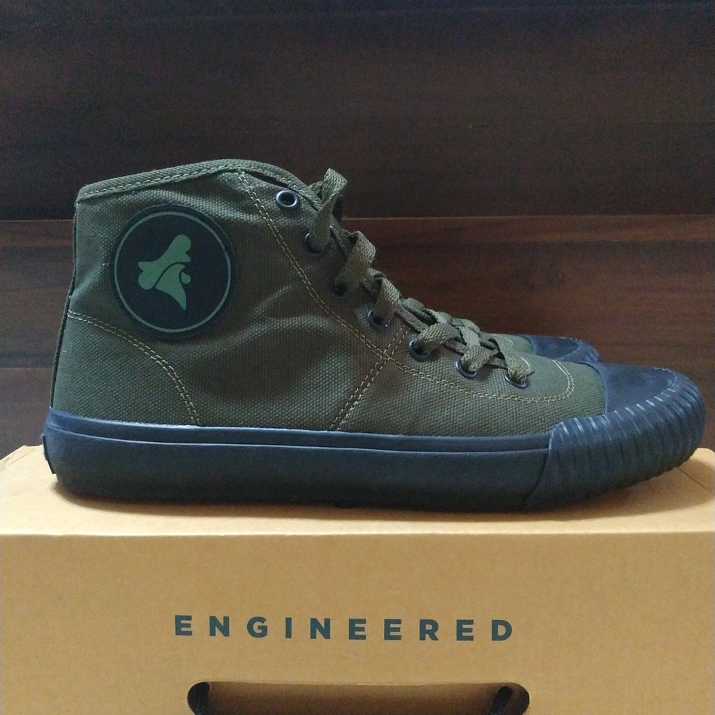 DISKON Brand Sales Size 41 Vulcan Classic Hi Olive BS + With Box + Stiker | Brodo x Jakcloth