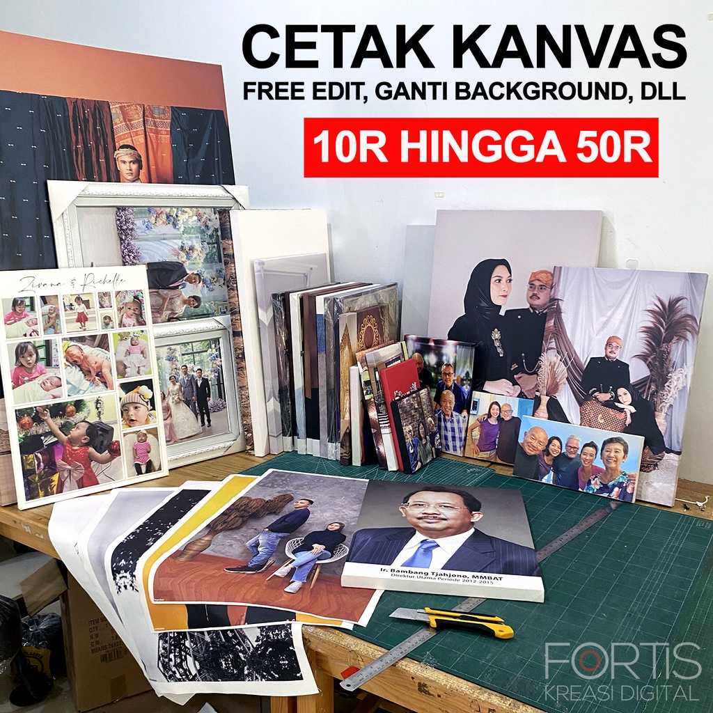 Cetak Foto Kanvas/Canvas Photo Print (Sudah Termasuk Rangka Kayu