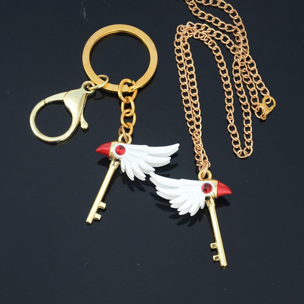 NICKOLAS1 Tongkat Ajaib Kalung Animasi Manga Gantungan Kunci KINOMOTO SAKURA Anime Card Captor Alat Peraga Cosplay