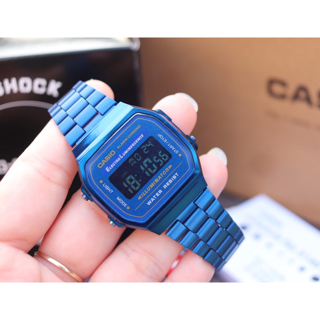 KUALITAS SUPER !!! JAM TANGAN PRIA DAN WANITA A168 ANTI GORES!! FREE BATERAI CADANGAN!!