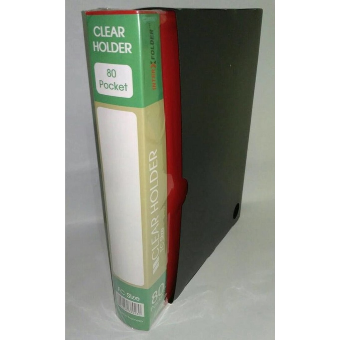 

Office & Stationery | Document Organizer | Clear Holder/Display Book Folio 80 Pocket Interx | Best Seller