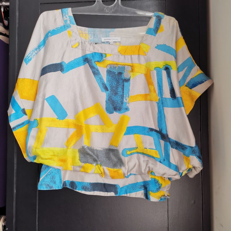 SEE BY CHLOE graphic blouse with inner