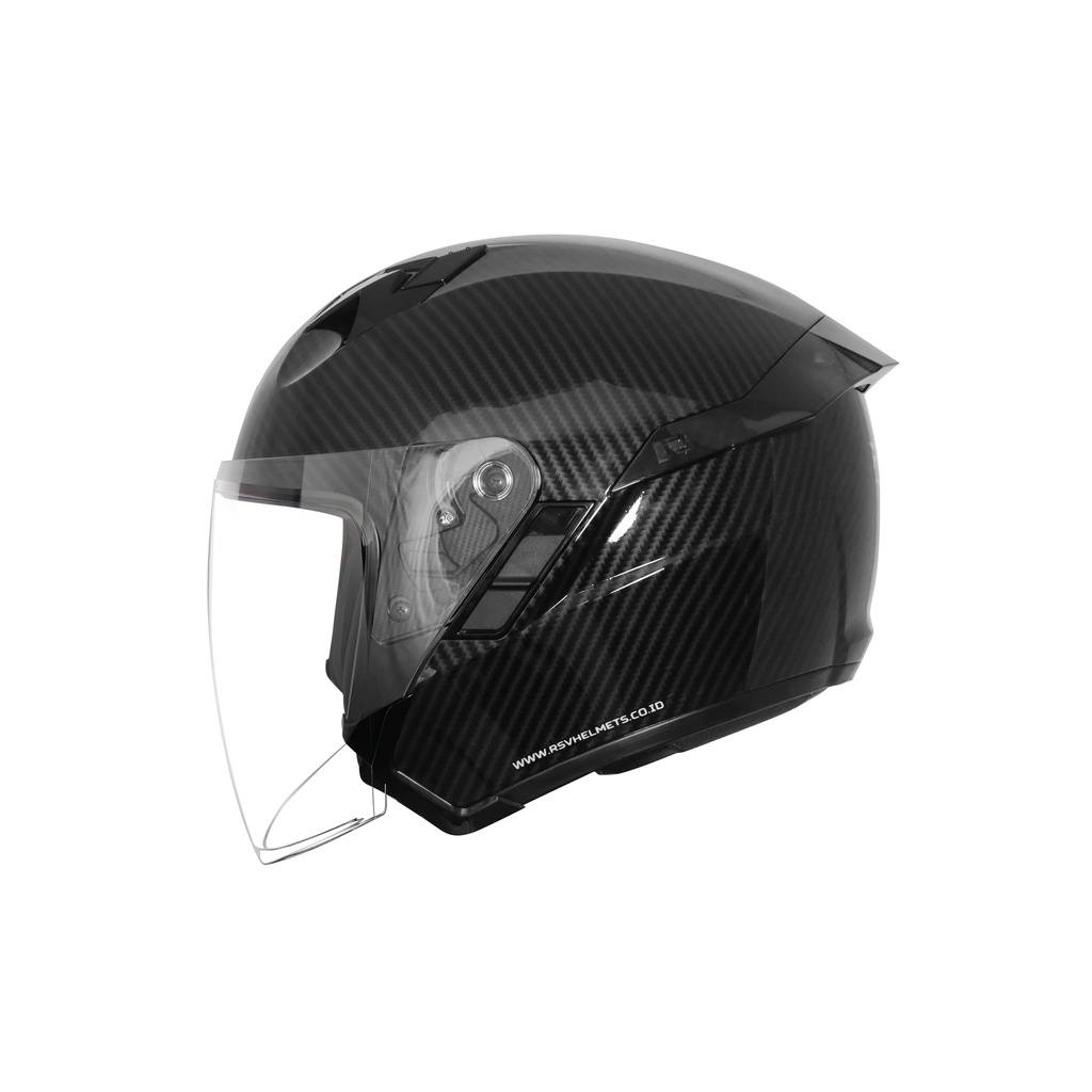 HELM RSV SV300 CARBON GLOSSY BUNDLING VISOR DARKSMOKE / IRIDIUM SILVER