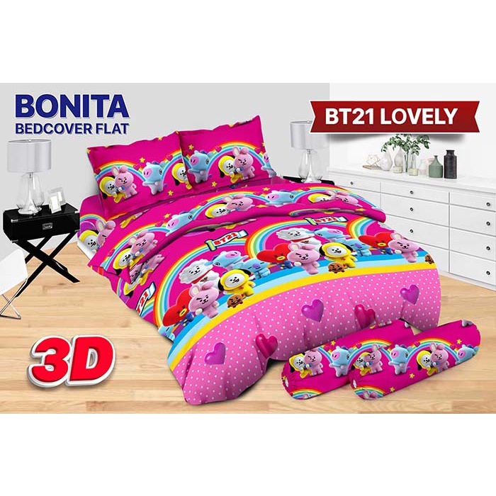 Gunakan Anteraja 1 Kg Only (Hanya) Bedcover Bonita BT21 180x200