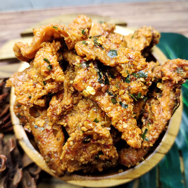 

KULIT AYAM CRISPY PEDAS 250gram