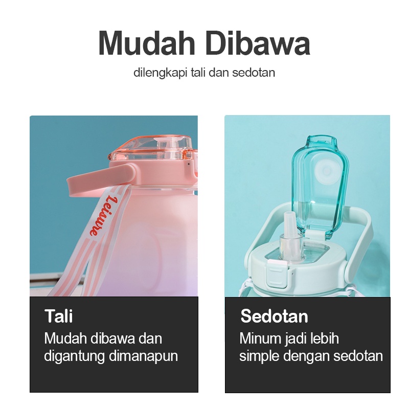 Botol Air Minum Anak Lucu Motif Kekinian Botol Minum 1300ML Korea VIRAL - DR88