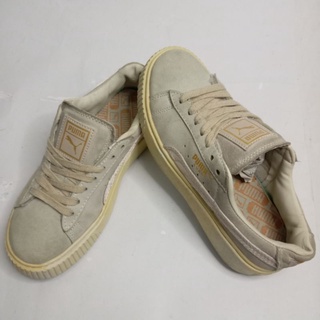 puma beige suede sneakers