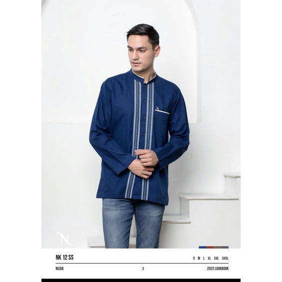JUMBO Baju Koko NIZAR Bordir 2022 NK 12ss REGULER