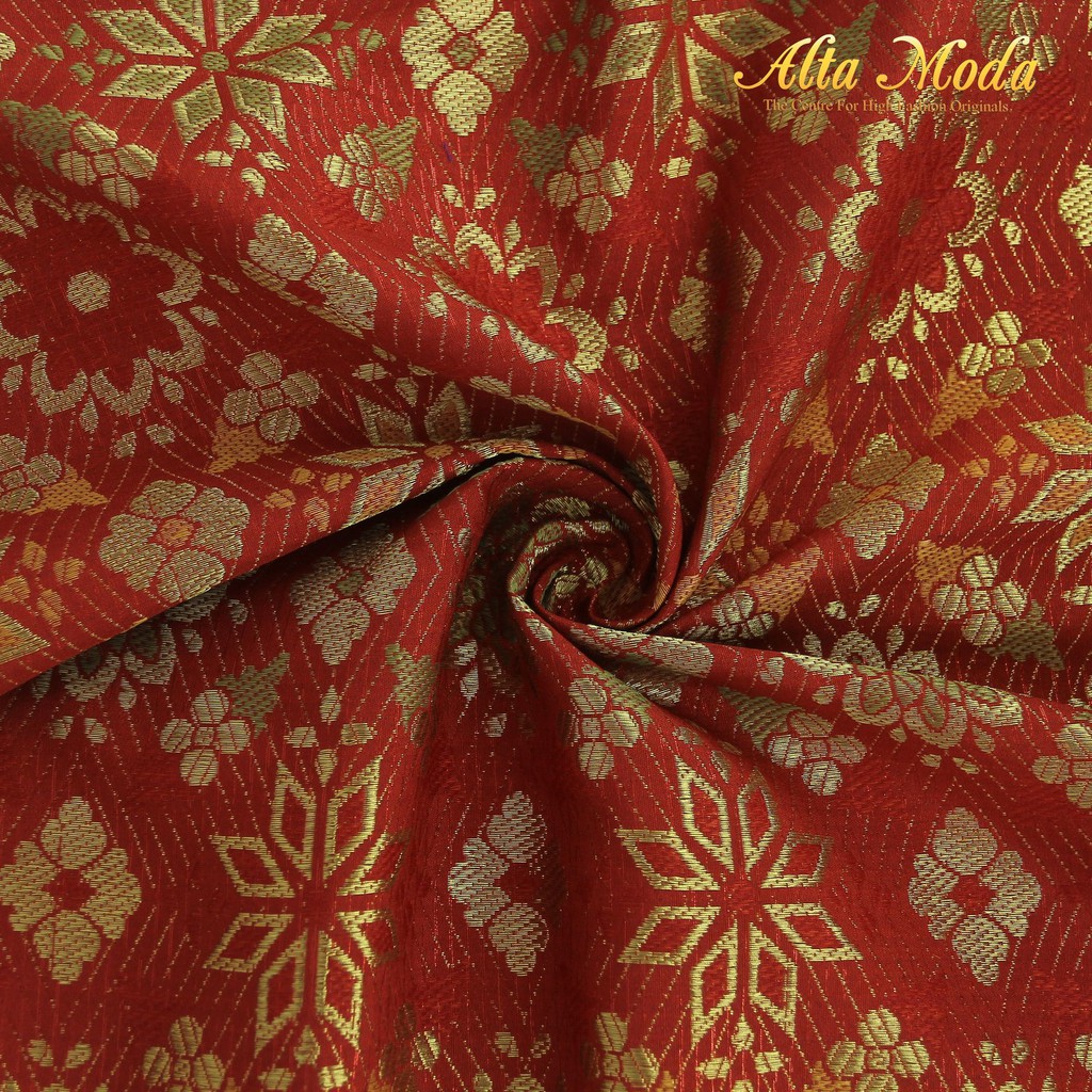 

Alta Moda Songket Motif Palembang Bunga Snow Warna Merah (1M)