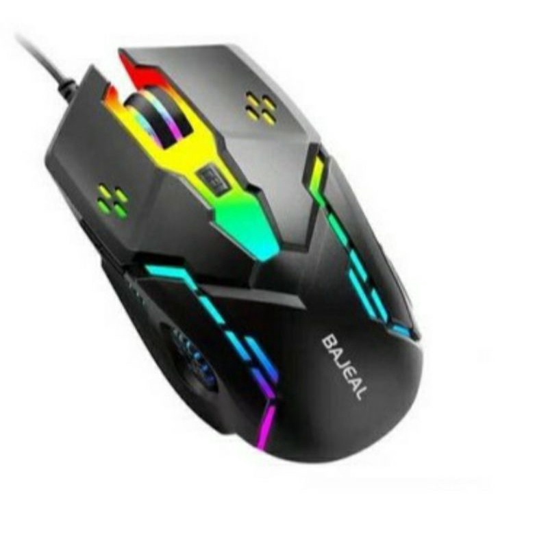 SKU-1290 MOUSE GAMING BAJEAL D2 RGB 6 TOMBOL BUTTON LED 3 DPI