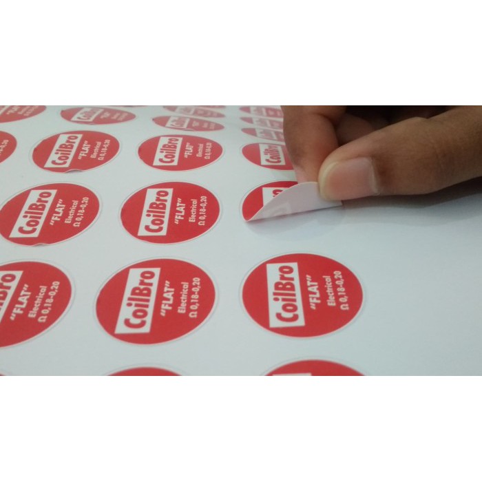 

stiker label makanan & kemasan custom