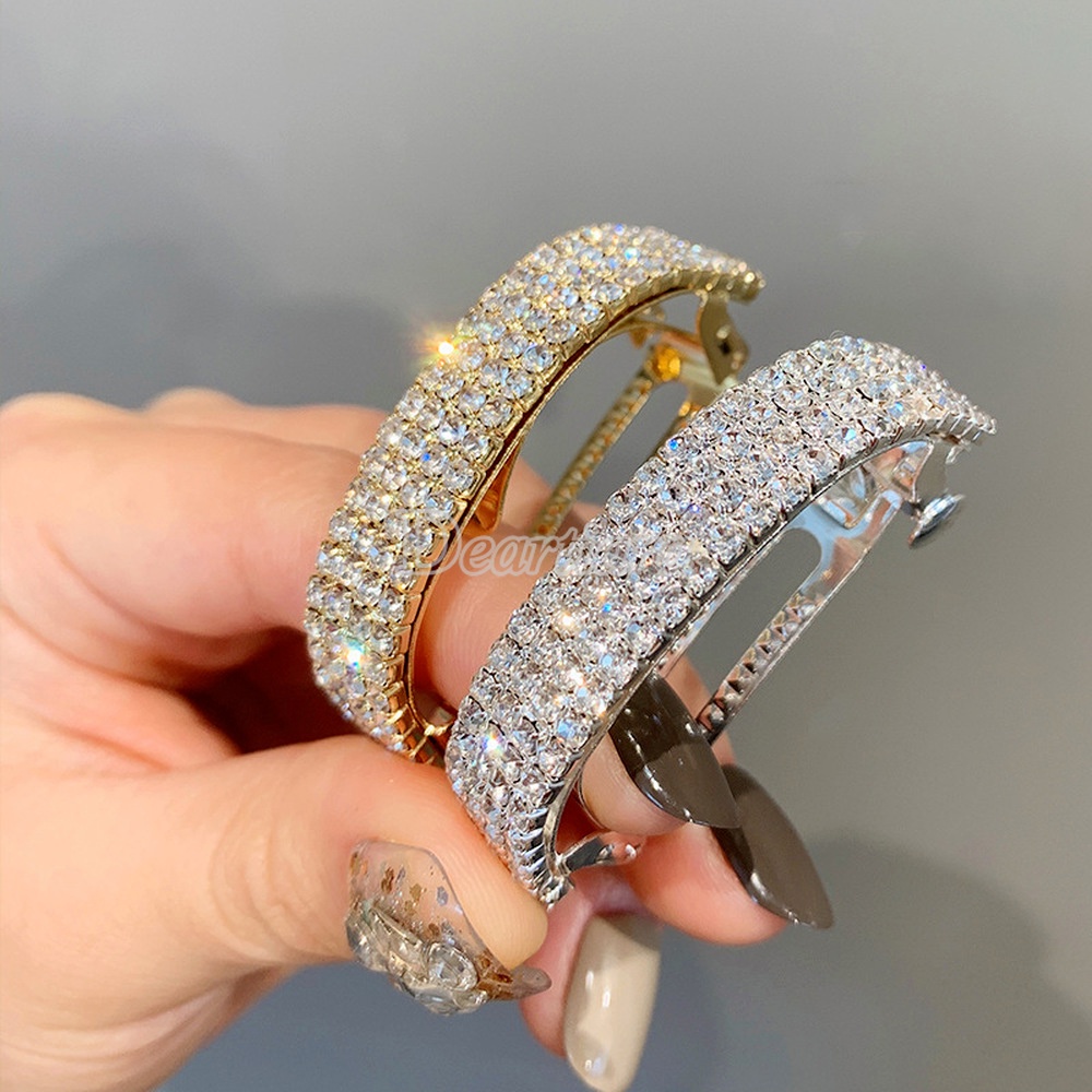 Exquisite Diamond-studded Hairpin Back Head Temperament Clip All-match Ponytail Buckle New Pan Hair Headdress Women