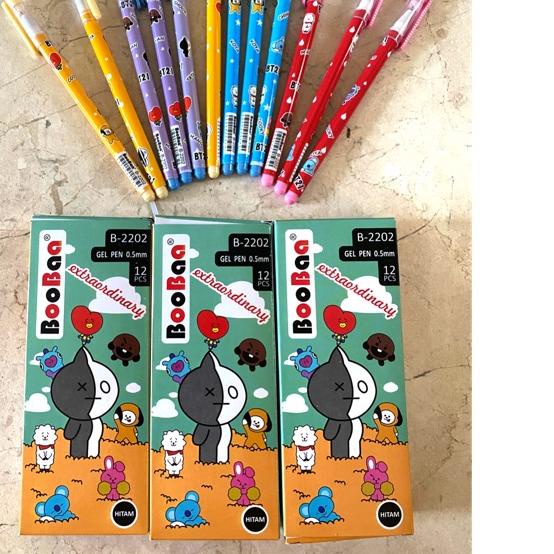 

❤[Layak Dibeli!!!]❤ (Harga 1 lusin = 12 pc) gel pen B-2202, ballpoint gel, bolpen tinta cair, terbaru, kekinian termurah se indonesia