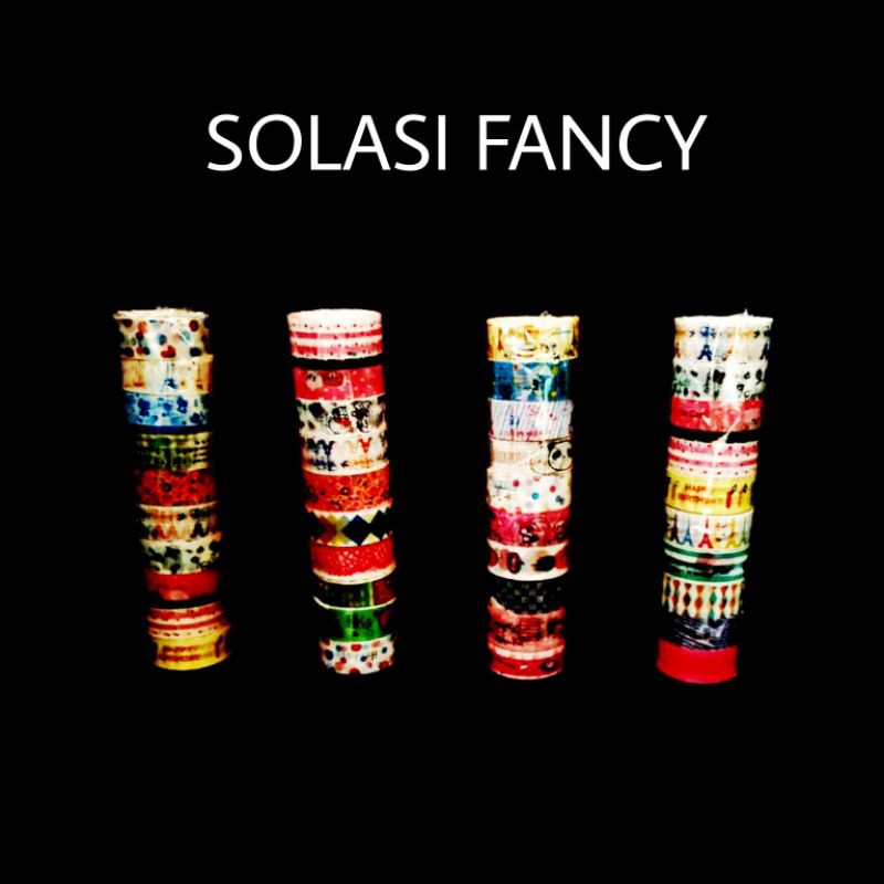

CDF ( 1 pack isi 10 roll ) isolasi kecil / solasi kado / solasi fancy / solasi lucu