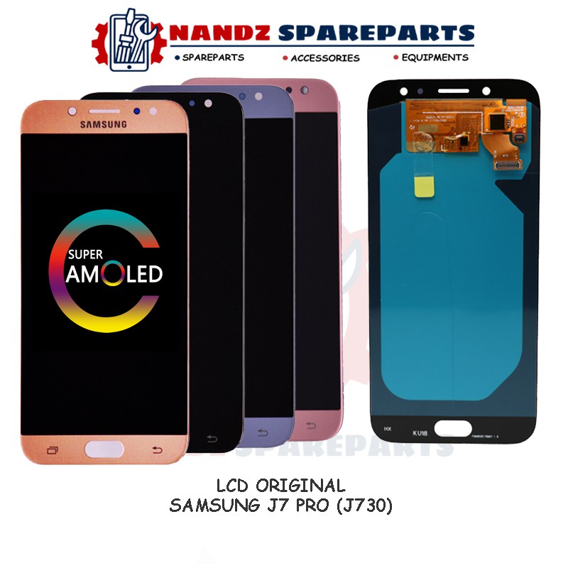 SUPER AMOLED LCD SAMSUNG J7 PRO 2017 (J730) ORIGINAL