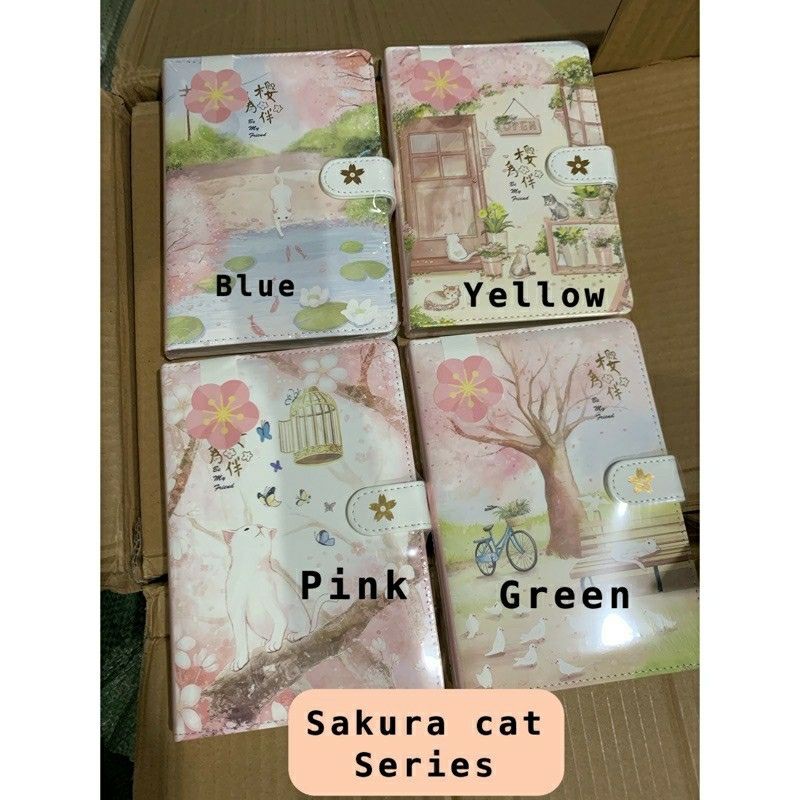 

Original Sakura Cat Diary (Pink Only) • Notebook impor #Jingu Stationery