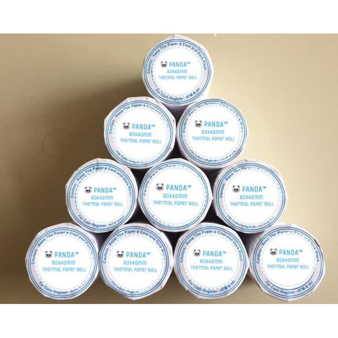 

IREADYl Kertas Struk Kasir 80x40mm Thermal Printer mobile 80mm Portable 10Roll