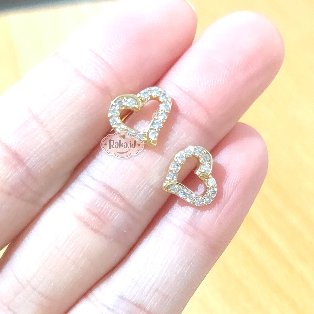 Anting Wanita Anting Tusuk / Stud Love Permata Perhiasan Aksesoris Wanita 1023