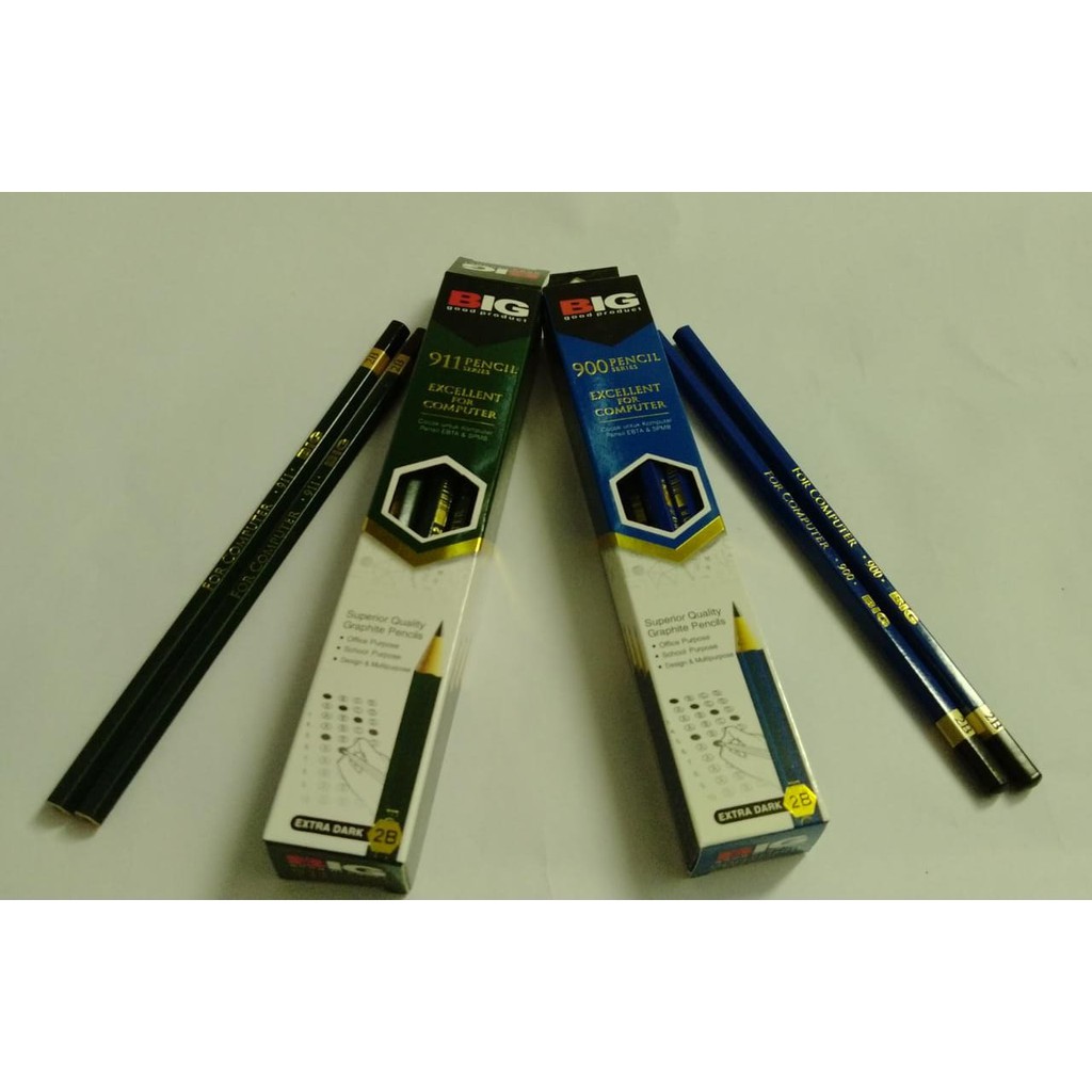 

PENSIL BIG 911 2B HIJAU / 900 2B BIRU