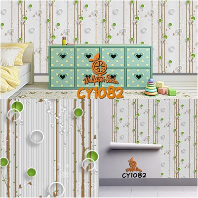 Wallpaper Dinding Wallpaper Stiker kamar tidur Wallpaper Dekorasi Dinding 45cm x 9m