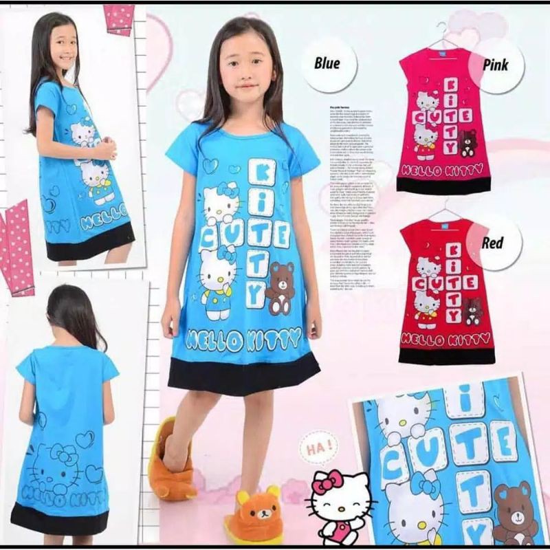 DASTER ANAK/DASTER ANAK BAHAN KATUN KAOS/DASTER ANAK CEWEK/DASTER ANAK LUCU