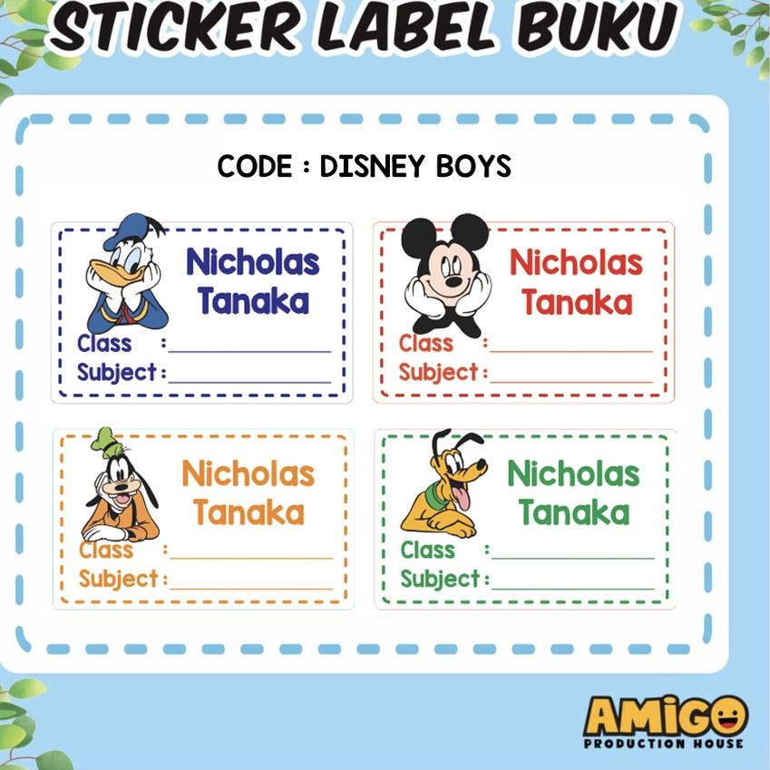 

Telah Hadir.. Sticker Buku Label Nama Pelajaran Buku Sekolah Anak stiker waterproof hello kitty pokemon mickey unicorn