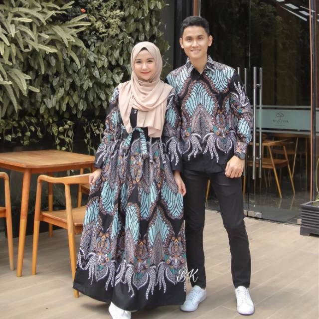 Baju Batik Couple Anak Muda Modern Stylish Batik Sarimbit Model Gamis Kemeja Panjang Murah Shopee Indonesia