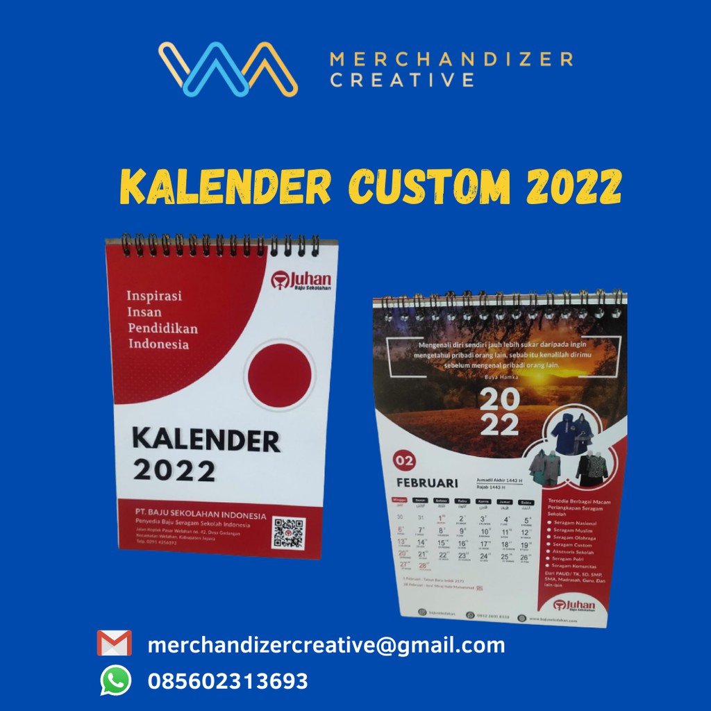 

Kalender Meja 2024 Custom |Tatakan Duplex|6 Lembar 1 Muka