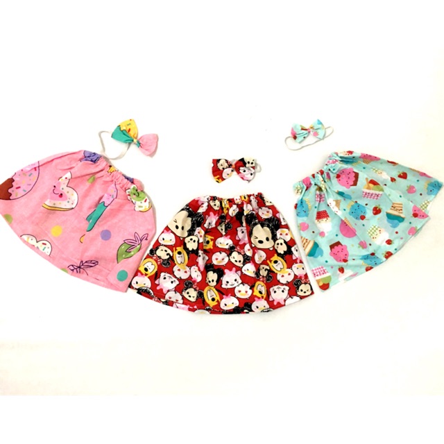 Rok anak free headband bahan katun catra untuk anak 2-3tahun