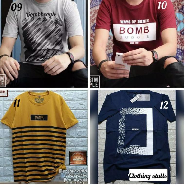 [CODE FR672] KAOS BOMBOGIE PRIA ORIGINAL/KAOS POLOS