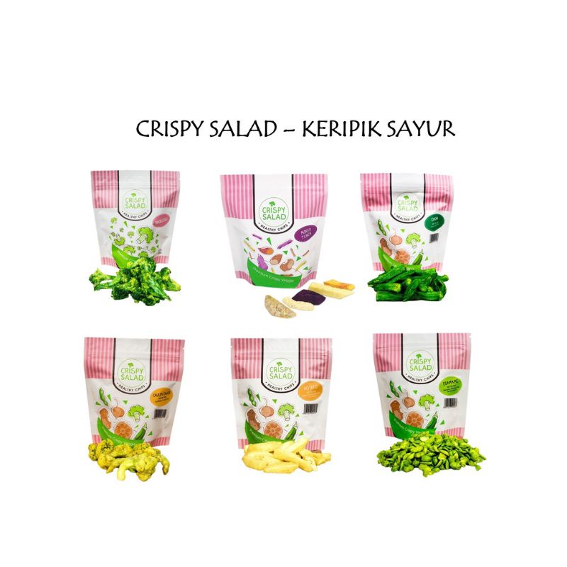 

CRISPY SALAD Snack Sehat Buah Sayur) 20 gr GLUTEN FREE