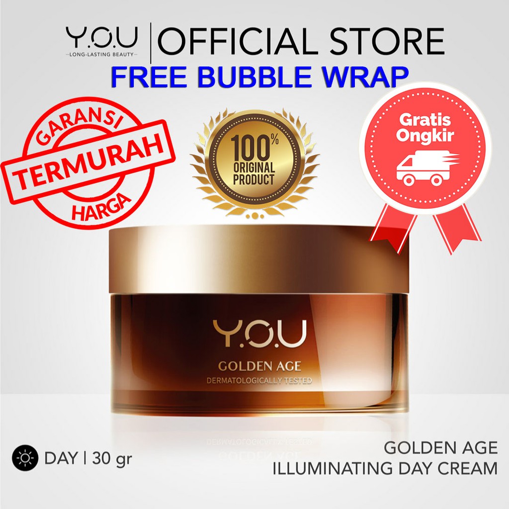 YOU Golden Age Illuminating Day Cream 30g [Total Radical Protection with SPF 30 PA+++]