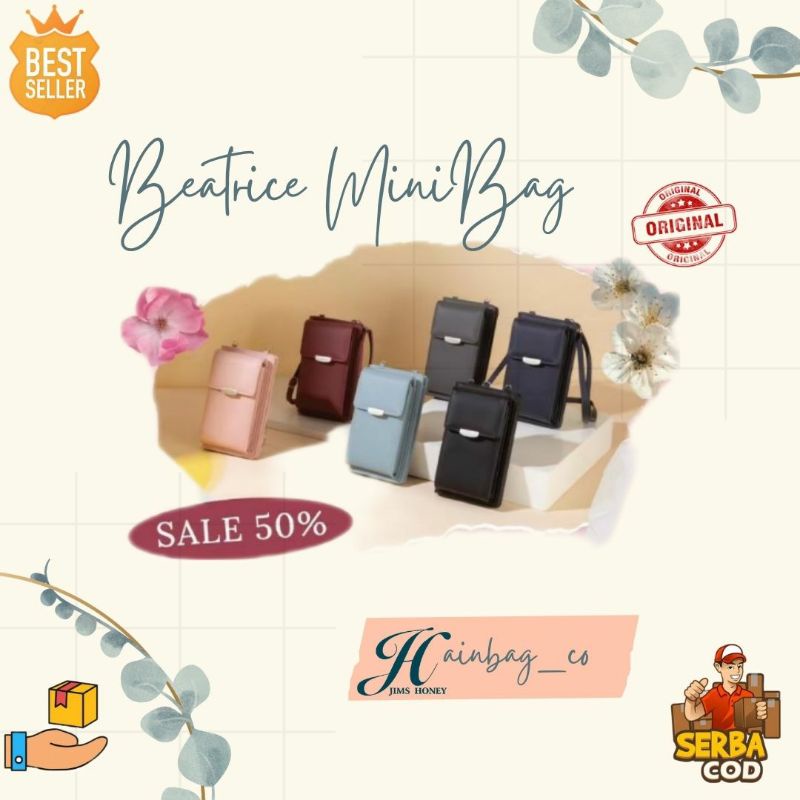 Jim's Honey - Beatrice Christine Minibag Jimshoney Original Dompet hp tas selempang wanita
