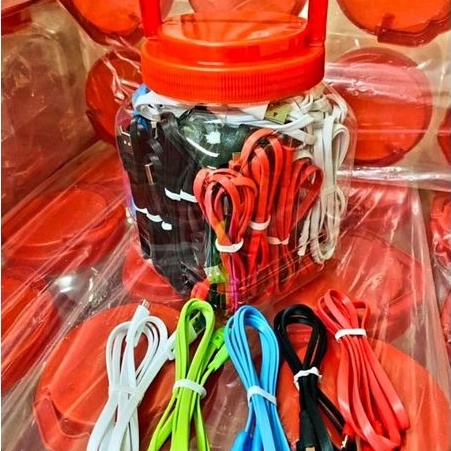 Kabel Data Micro USB High Speed Model kabel gepeng 1Toples 50pcs