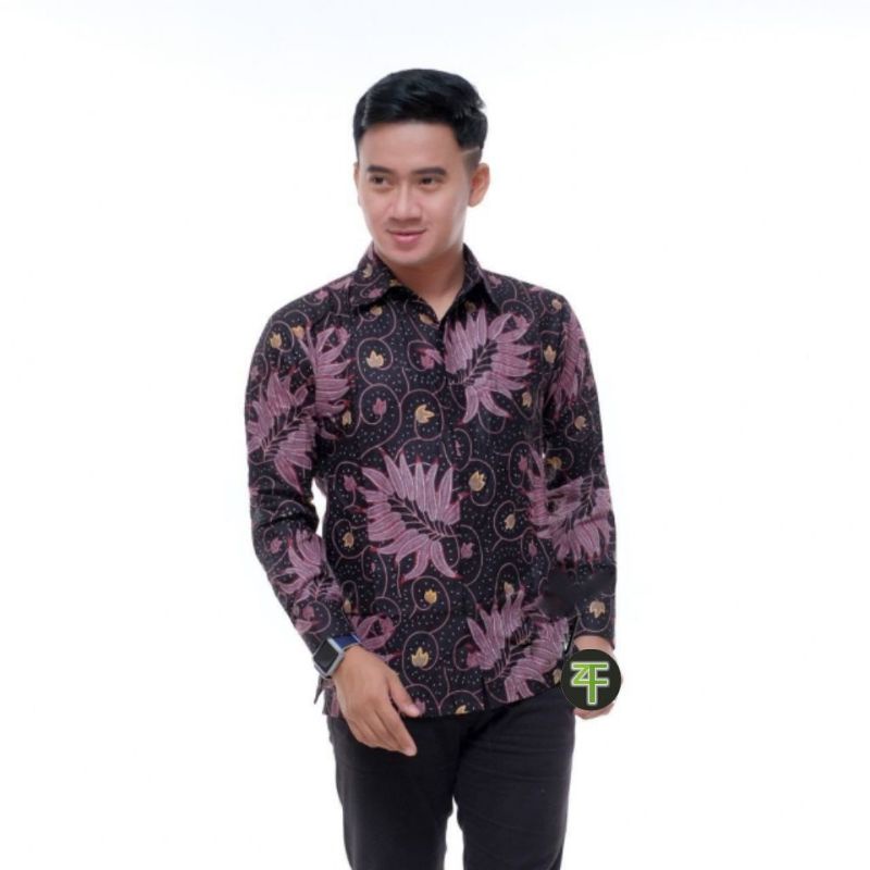 Batik Pria Bintang 5 Baju Kemeja Batik Pria Lengan Panjang Ukuruan M L XL XXL