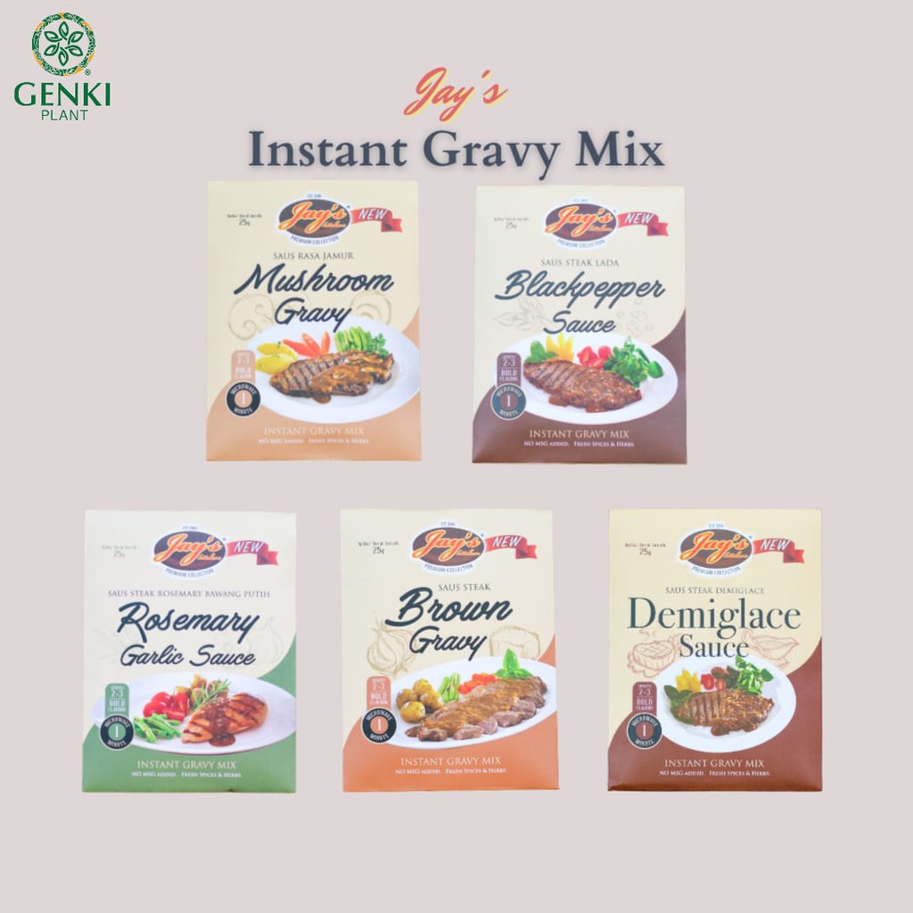 

Jay's Instant Gravy Mix (Saus Steak) - 25 g